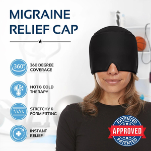Gorro Masajeador de Cabeza con Compresa de Gel Reutilizable, Gorra de Compresión para el Cuidado de los Ojos, Alivio del Dolor de Migraña, Terapia de Frío y Calor, Clase II - Product Image 2