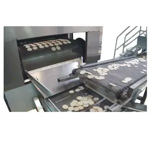 เครื่องทำแครกเกอร์ข้าวเครื่องทำแครกเกอร์ข้าวอาหารว่างกรอบอุปกรณ์การผลิตแครกเกอร์ข้าวประสิทธิภาพสูง