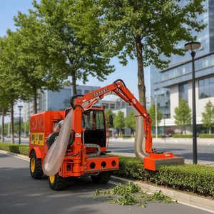 Cortadora de césped diésel JINKE con brazo cantilever para bordes de carreteras, máquina cortacésped para acantilados, cortasetos para cinturones verdes con recogida - Product Image 1