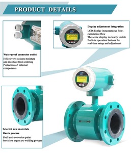 4-20mA水流計デジタル流体32mm Ss316l Ss304 Rs485 Rs232パルスフランジ電磁流量計 - Product Image 4