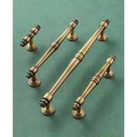 Poignées et Boutons de Meuble en Laiton Antique, Tirants de Tiroir Traditionnels Multi-Tailles, Ensemble de Leviers Allongés pour Armoire et Placard