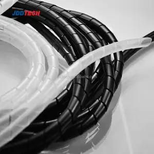 用于电缆管理的黑色/天然电缆线螺旋缠绕套管