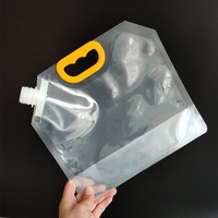 Pochette souple transparente personnalisée de haute qualité avec bec verseur pour emballage de boissons liquides