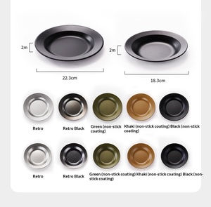 Piatti da Cena in Acciaio Inossidabile Ecologici, Piatto per Spaghetti in Stile Occidentale, Design Personalizzato Stile Ristorante Francese - Product Image 3