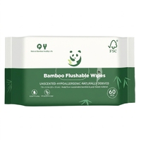 Lingettes humides biodégradables pour toilettes, à pH équilibré, sans alcool, non parfumées, pour peaux sensibles adultes