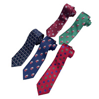 Cravates pour hommes, tendance, décontractées, en polyester jacquard, cravates d'affaires en gros, à carreaux, à rayures, à pois, à motifs paisley, avec logo personnalisé