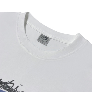 T-shirt blanc pour homme à col rond et manches courtes, imprimé de dessins animés de basket-ball, coupe classique, décontracté, tissu jersey 100% coton - Product Image 3