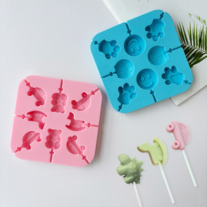 Moule à sucette de dessin animé <span class=keywords><strong>fait</strong></span> <span class=keywords><strong>maison</strong></span> outils de bonbons en Silicone de qualité alimentaire pour broyer le bâton de fromage outils de gâteau créatifs idées <span class=keywords><strong>cadeaux</strong></span> - Product Image 1