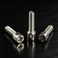 Vis de machine en acier noir M6/M8 et boulons perforés (Classe 10.9 et 12.9) longueur 10 mm pour applications de boîtes électriques et de capuchons