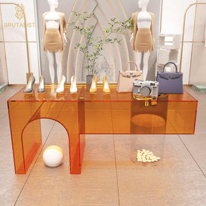 Soporte de exhibición extraíble de madera para el hogar Suministros de boutique Estante de exhibición de ropa Estante de ropa con estantes - Product Image 3