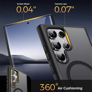 Funda magnética para teléfono con soporte para <span class=keywords><strong>Samsung</strong></span> Galaxy S24 S23 S2 Plus, funda ultra translúcida, productos de tendencia, novedad de 2024 - Product Image 4