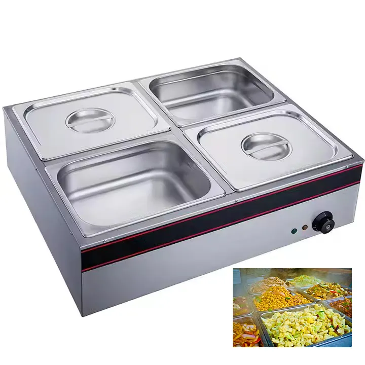 3 plate electric Shang Chi heat insulation Shang Chi stainless steel material Insulated soup bowl Insulating basin