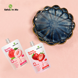 Gelée de konjac Saveur de pêche Zéro calorie 10 Pochettes Jello à boire Collations légères Sans sucre Keto Sans gluten Aliments sains Cadeaux - Product Image 1