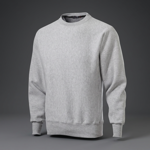 <b>Men's</b> <b>Grey</b> Crew Neck Pullover <b>Sweatshirt</b> Regular Fit Polyester/Cotton Fleece Digital Printing Casual Solid Winter Wear - Product Image 2