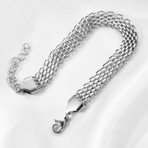 Brazalete de Moda de 8 mm de Ancho, Trenzado, de Metal Color Dorado, Joyería Unisex, Diseño Geométrico, Material de Aleación de Zinc - Product Image 5