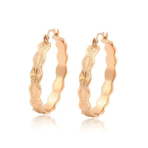 A00781614 Xuping jewelry fashion atmosphere elegant and generous 18K gold medium name ring ear clip earrings