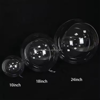 Ballons Bobo en PVC transparent pré-étirés de la marque TLX Factory Direct TF, tailles 10\", 18\", 24\", 36\" pour la fête des mères, la remise de diplômes, Halloween