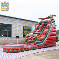 Grand toboggan aquatique gonflable d'extérieur, piscine écologique, PVC 0,55 mm sans plomb, non toxique, certifié EN14960, aire de jeux Wodi Wodi-b5