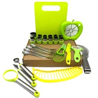 Fruit-En Groentegereedschap 30 Stuks Keukenschiller Avocado Snijmes Watermeloen Bananenappelsnijder Fruitsnijgereedschap Set
