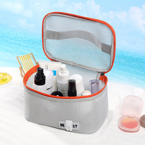 Nouvelle trousse de maquillage ouverte pour les vacances, sac de rangement pour voyages d'affaires, fabricant de trousses de maquillage, grande capacité, sensation haut de gamme - Product Image 3