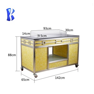 OKEY personalizzazione professionale attrezzature commerciali modulari pieghevoli Star Hotel Catering Buffet stazioni di cottura dal vivo - Product Image 1