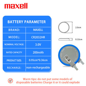<span class=keywords><strong>Maxell</strong></span> CR2032HR-T23 <span class=keywords><strong>pin</strong></span> 3V chịu nhiệt độ cao nút <span class=keywords><strong>pin</strong></span> cho cảm biến áp suất lốp cr2032w - Product Image 2