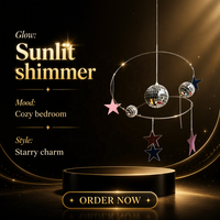Attrape-soleil en cristal réfléchissant, mobile suspendu, ciel étoilé, ornement DIY, décoration de chambre, cadeau