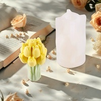 Großhandel Silikon harzform Tulpen form Kerzen form für Heim dekoration Duft kerzen form