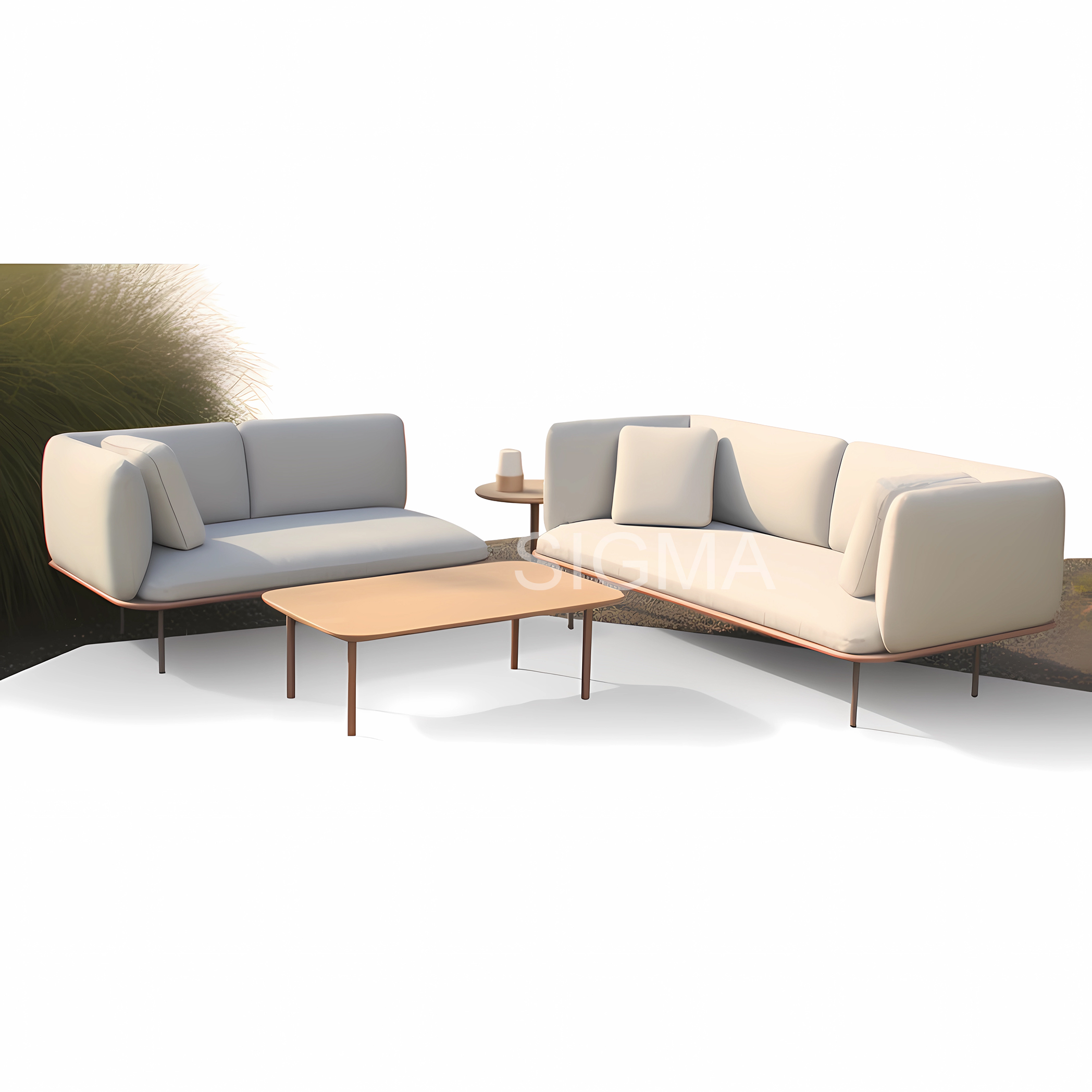 Classical design outdoor furniture lounge chair aluminium daybed chaise