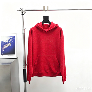 Sweat à capuche homme oversize en molleton 100 % polyester de haute qualité 2026, avec strass VVS, idéal pour l'hiver - Modèle 555 - Product Image 2