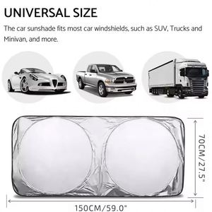 Wholesale Custom Logo Windscreen Sunshade for Dealer Promo Business Gift Foldable Cheap Wholehourse Car Sun <b>Shade</b> - Product Image 4