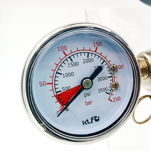 Premium Brass Co2 Beer Regulador com Gás Natural Compatibilidade Mangueira de Alta Pressão Duplo Body Gauge Pressure Reducing Valve - Product Image 3