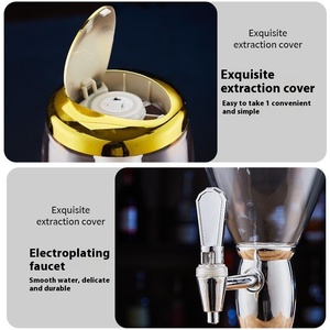 ถังเรืองแสงสำหรับเก็บไวน์ที่ทำจากสเตนเลสสตีลหัวใหญ่สองหัว3<span class=keywords><strong>ลิตร</strong></span>สำหรับถังเบียร์โค้ก - Product Image 5