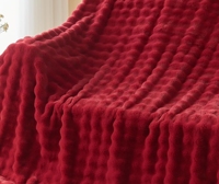 Chinesische Fabrik Günstiger Preis Bubble-Flanell-Fleece-Decke King Size Superweiche Warme Plüschdecke für den Winter