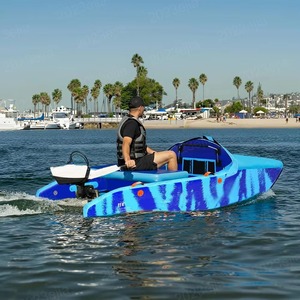 Bateau gonflable SV à double pont <span class=keywords><strong>en</strong></span> PVC, plateforme gonflable Drop Stitch, moteur électrique, pour sports nautiques rapides et pêche <span class=keywords><strong>en</strong></span> extérieur, économique - Product Image 3