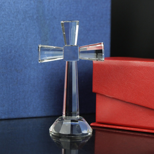 हॉट बिक्री स्पष्ट क्रिस्टल क्रॉस ग्लास क्रॉस मॉडल चर्च बपतिस्मा स्मृति चिन्ह उपहार - Product Image 3