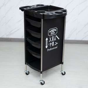 รถเข็นอุปกรณ์ทำผมสำหรับร้านเสริมสวย รถเข็นเก็บอุปกรณ์ย้อมผมแบบมีล้อ รถเข็นสำหรับร้านทำผมโดยเฉพาะ - Product Image 6