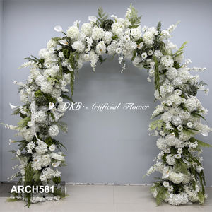 Fleurs artificielles en soie blanches réalistes faites à la main de haute qualité pour arche de mariage et décoration de toile de fond, idéales pour la rentrée scolaire - Product Image 3