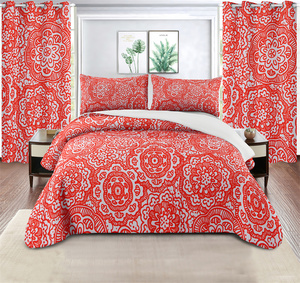 Chất lượng cao thực vật Rèm <span class=keywords><strong>bedding</strong></span> <span class=keywords><strong>Set</strong></span> 3D in 6 cái bedsheets đối với nhà và phòng ngủ - Product Image 2