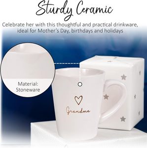 Taza <span class=keywords><strong>de</strong></span> Café <span class=keywords><strong>de</strong></span> Gres con Diseño <span class=keywords><strong>de</strong></span> Corazón, a Prueba <span class=keywords><strong>de</strong></span> Fugas, Gran Capacidad, Apta para Uso Diario, Microondas y Lavavajillas, Regalo Ideal - Product Image 5