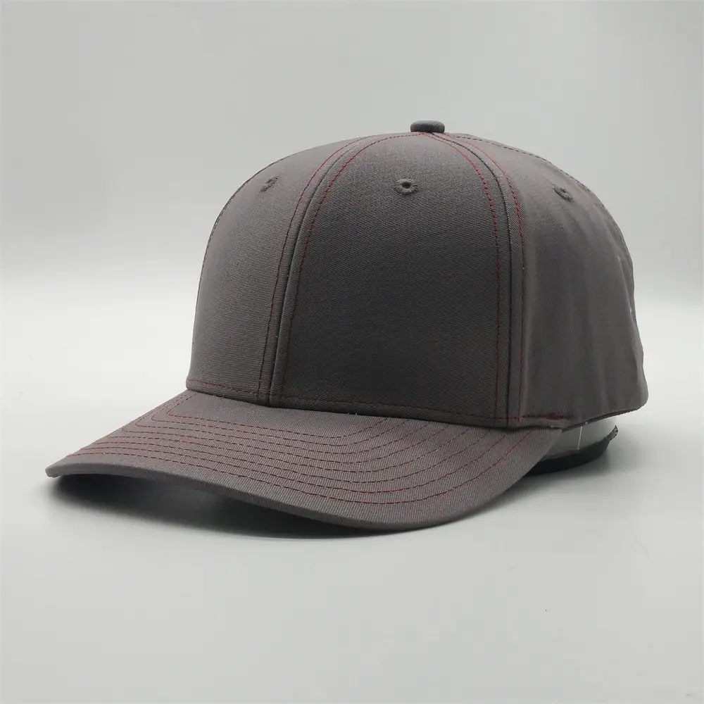 Hochwertige benutzer definierte Papa Hut Kunststoff Snap Closure Blank 6 Panel Baseball Running Cap