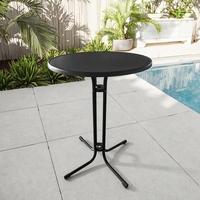 Table pliante à hauteur réglable, très vendue, Dia80, plusieurs couleurs au choix, forte capacité de charge