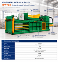 Presse à balles hydraulique automatique horizontale pour papier et carton, machine d'emballage 120T 160T pour bouteilles en plastique PET usagées
