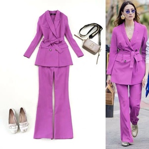 Bộ Đồ Công Sở Nữ, Bộ Đồ Công Sở Nữ 2019, Cổ V Sâu, Một Hàng Khuy - Product Image 5