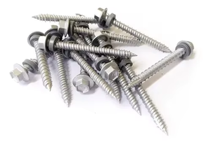 PARAFUSO SEXT. FL MAD PONTA TIPO 17 AR EPDM <span class=keywords><strong>RI</strong></span> AC <span class=keywords><strong>N</strong></span>.10 X 1.1/2 RUSPERT PRATA PARAFUSO - Product Image 2