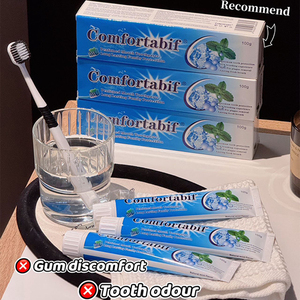 Dentifrice blanchissant sans fluor à la menthe verte, protection bucco-dentaire, <span class=keywords><strong>haleine</strong></span> fraîche, réduit la mauvaise <span class=keywords><strong>haleine</strong></span>, marque privée - Product Image 2