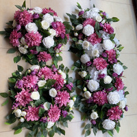 Décorations funéraires, arrangement de fleurs artificielles, couronne de fleurs pour funérailles