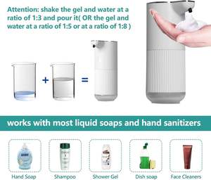 Phong Cách Hiện Đại Treo Tường USB Có Thể Sạc Lại LCD Hiển Thị Kỹ Thuật Số Tự Động Touchless Cảm Biến Bọt Xà Phòng <span class=keywords><strong>Dispenser</strong></span> - Product Image 5