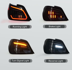 Feux arrière LED complets DK Motion pour SUBARU IMPREZA, années 2000-2007, avec lentilles fumées - Product Image 2