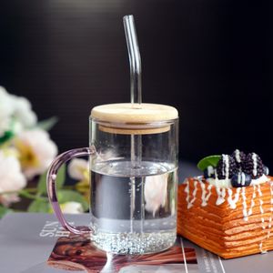 High Borosilicate Glass <b>Drink</b> <b>Cup</b> with Lid Premium Quality Mug for Hot Beverages - Product Image 6